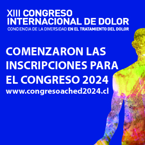 Save The Date - XIII Congreso Internacional de Dolor - 14 al 16 de Noviembre, 2024. Santiago, Chile