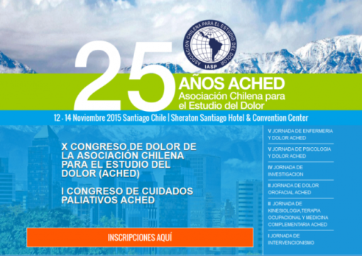 25° Aniversario de ACHED X Congreso de Dolor De ACHED y Jornadas Actualización en Dolor